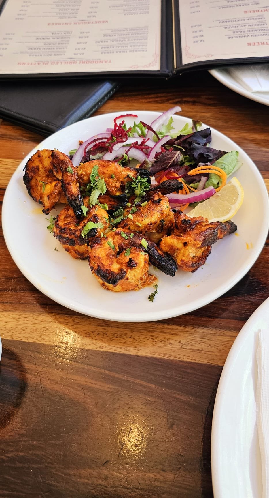 Tandoori Salmon Tikka Served with Lemon Rice