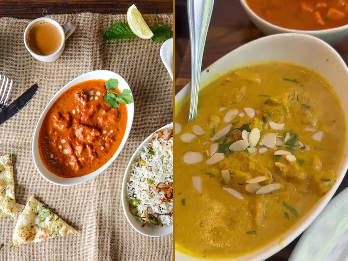 Crisp naan and curries served in a relaxed space.